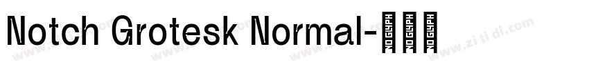 Notch Grotesk Normal字体转换